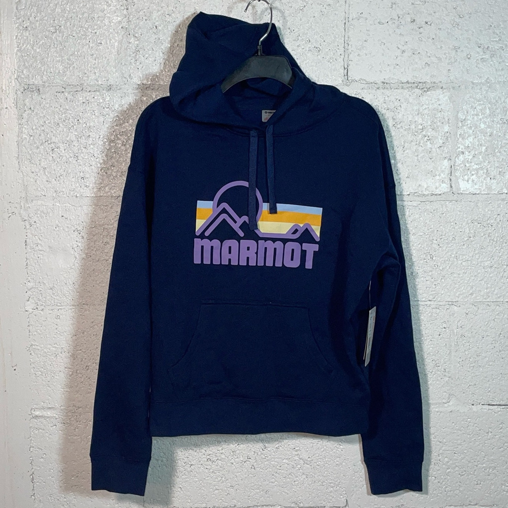 MARMOT Women S Coastal Hoodie Navy small - Picture 2 of 9